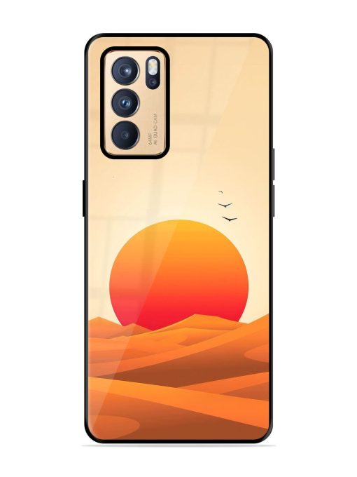 Desert Sunset Glossy Soft Edge Case for Oppo Reno 6 Pro (5G) Chachhi