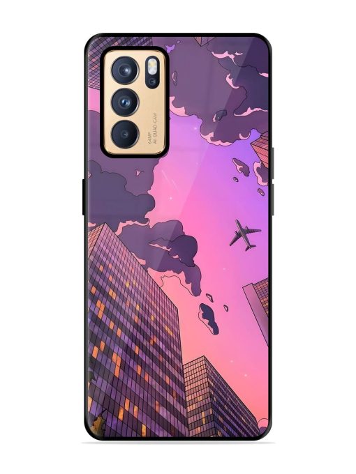 Urban Twilight Glossy Soft Edge Case for Oppo Reno 6 Pro (5G) Chachhi