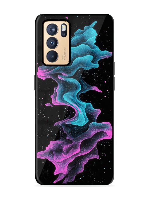 Cosmic Currents Glossy Soft Edge Case for Oppo Reno 6 Pro (5G)