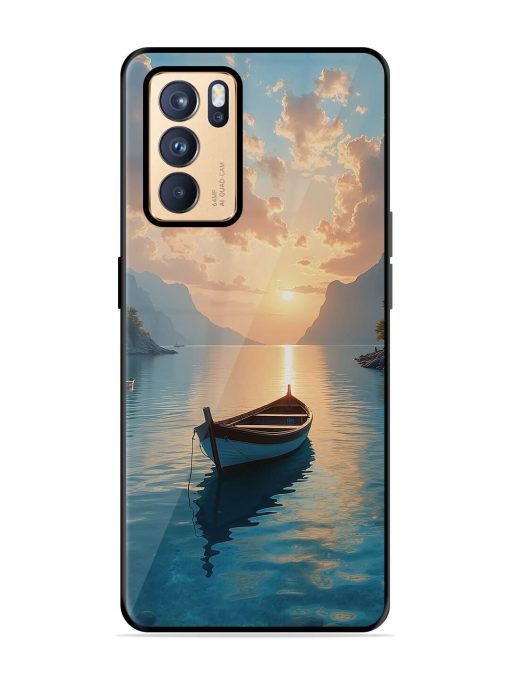 Serene Sunset Glossy Soft Edge Case for Oppo Reno 6 Pro (5G) Chachhi