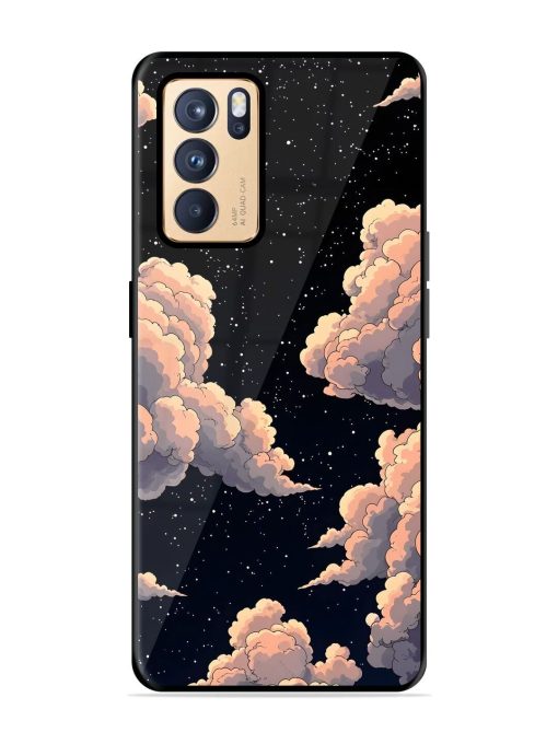 Starry Night Dreams Glossy Soft Edge Case for Oppo Reno 6 Pro (5G) Chachhi