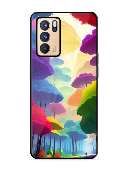 Rainbow Road Glossy Soft Edge Case for Oppo Reno 6 Pro (5G) Chachhi