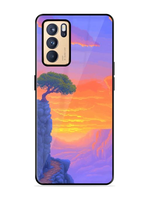 Cliffside Solitude Glossy Soft Edge Case for Oppo Reno 6 Pro (5G) Chachhi