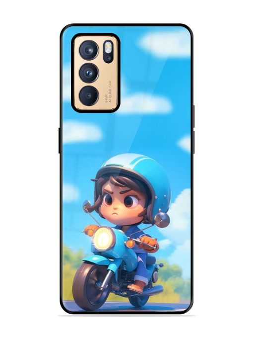 Little Rider Glossy Soft Edge Case for Oppo Reno 6 Pro (5G) Chachhi