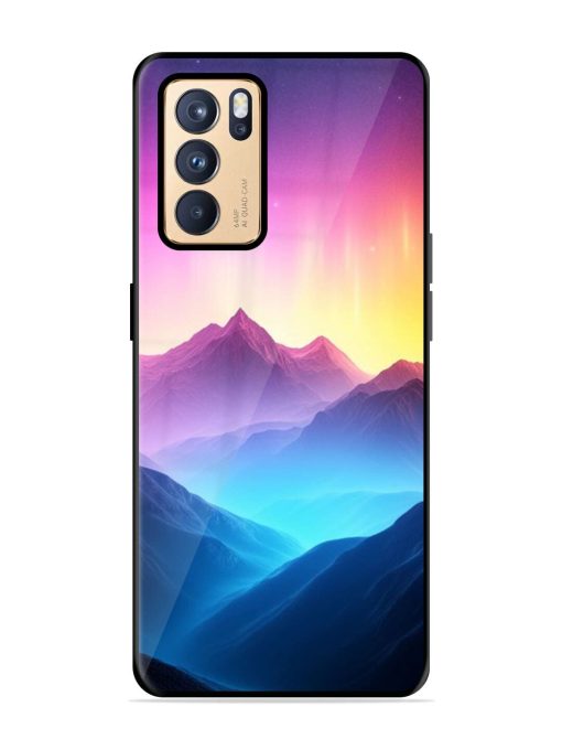 Cosmic Mountains Glossy Soft Edge Case for Oppo Reno 6 Pro (5G) Chachhi