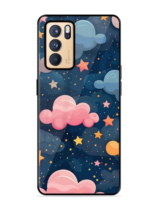 Twinkling Dreams Glossy Soft Edge Case for Oppo Reno 6 Pro (5G) Chachhi