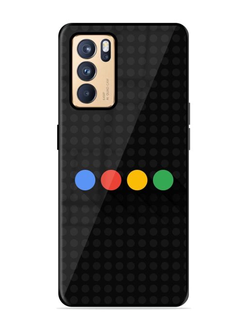 Google Dots Glossy Soft Edge Case for Oppo Reno 6 Pro (5G) Chachhi