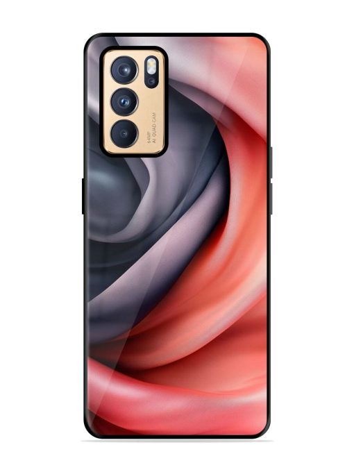 Swirling Silk Glossy Soft Edge Case for Oppo Reno 6 Pro (5G) Chachhi