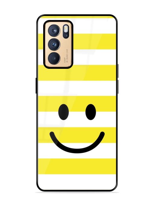 Smiling Stripes Glossy Soft Edge Case for Oppo Reno 6 Pro (5G) Chachhi