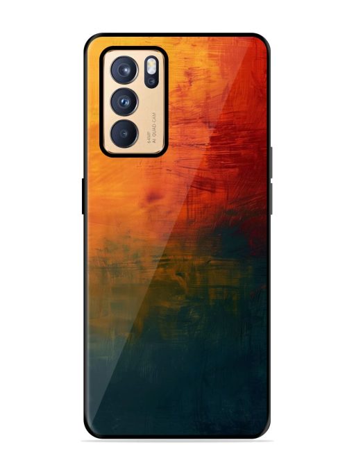 Golden Hour Canvas Glossy Soft Edge Case for Oppo Reno 6 Pro (5G) Chachhi