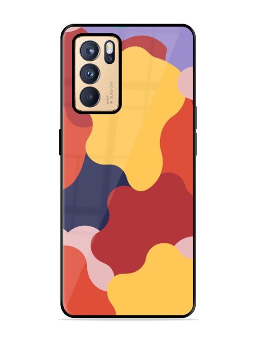 Gooey Color Chaos Glossy Soft Edge Case for Oppo Reno 6 Pro (5G) Chachhi