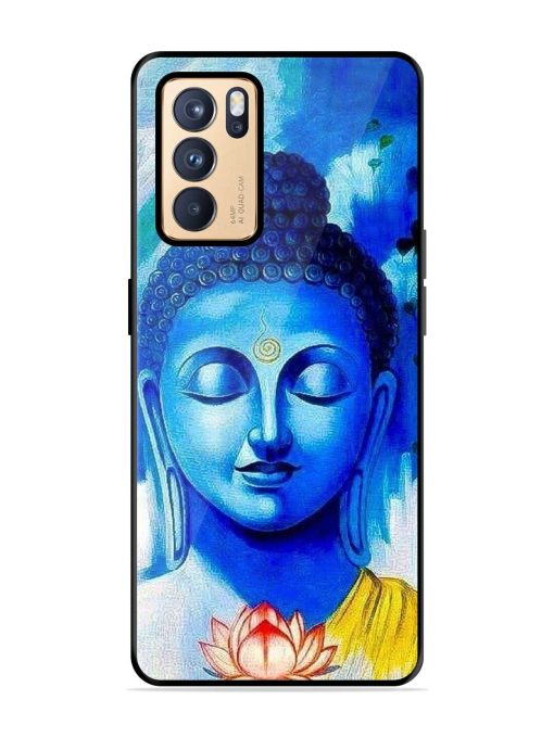 Serene Buddha With Lotus Glossy Soft Edge Case for Oppo Reno 6 Pro (5G) Chachhi