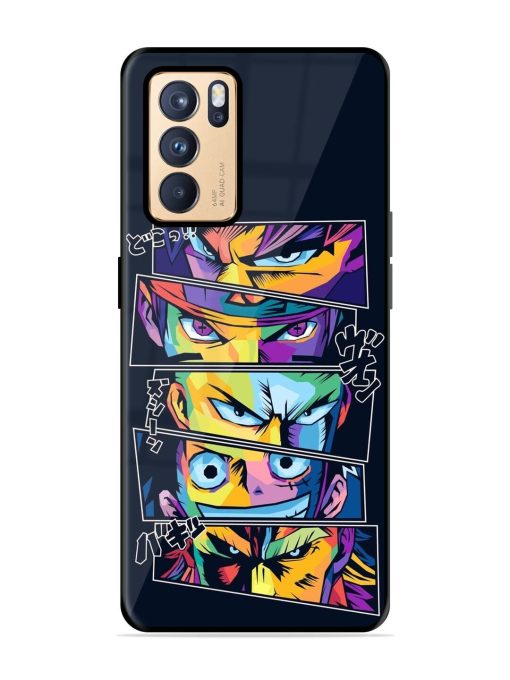 One Piece Powerhouse Glossy Soft Edge Case for Oppo Reno 6 Pro (5G) Chachhi