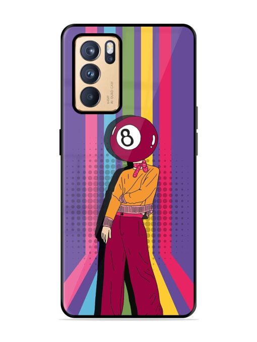 Eight Ball Fashionista Glossy Soft Edge Case for Oppo Reno 6 Pro (5G) Chachhi