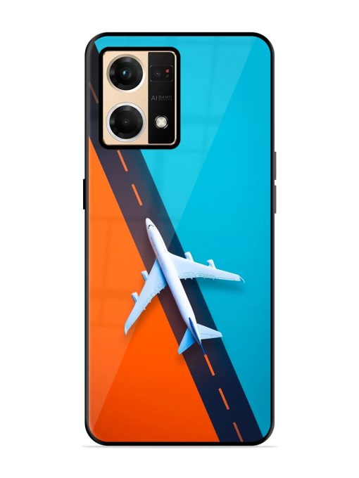 Skyward Bound Glossy Soft Edge Case for Oppo Reno 7 (4G) Chachhi