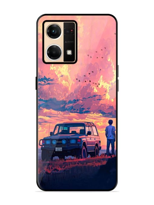 Solitude'S Horizon Glossy Soft Edge Case for Oppo Reno 7 (4G) Chachhi