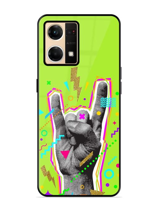 Neon Rock Glossy Soft Edge Case for Oppo Reno 7 (4G) Chachhi