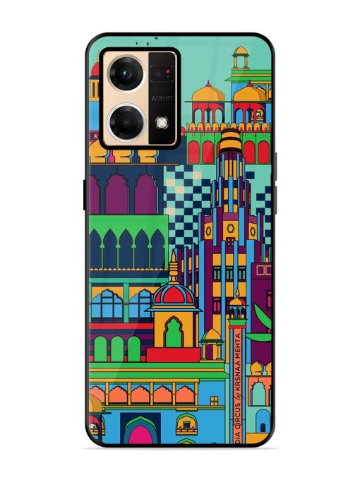 Indian Tapestry Glossy Soft Edge Case for Oppo Reno 7 (4G) Chachhi