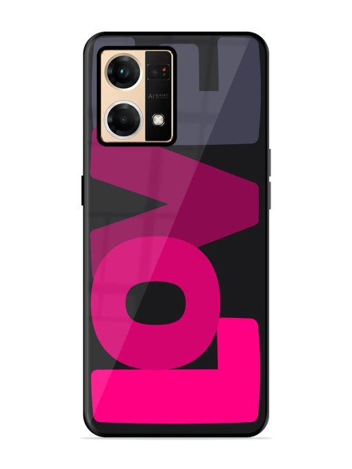 Pixelated Pastel Glossy Soft Edge Case for Oppo Reno 7 (4G) Chachhi