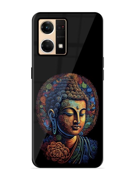 Stained Glass Serenity Glossy Soft Edge Case for Oppo Reno 7 (4G) Chachhi