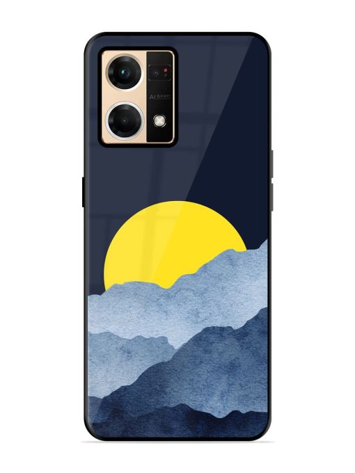 Golden Hour Horizon Glossy Soft Edge Case for Oppo Reno 7 (4G) Chachhi