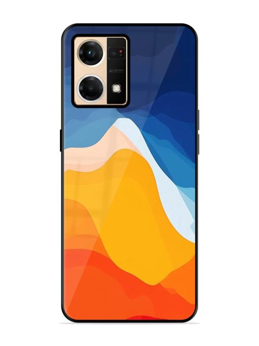 Liquid Landscape Glossy Soft Edge Case for Oppo Reno 7 (4G) Chachhi