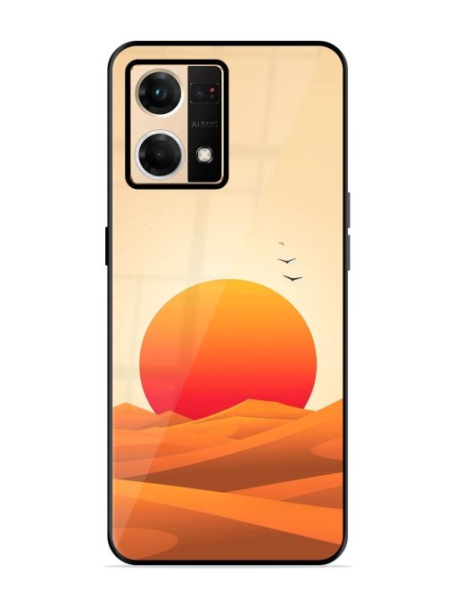 Desert Sunset Glossy Soft Edge Case for Oppo Reno 7 (4G) Chachhi