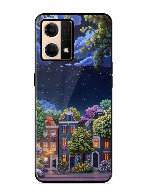 Moonlit Streets Glossy Soft Edge Case for Oppo Reno 7 (4G) Chachhi