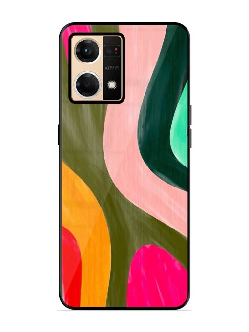 Wavy Wonder Glossy Soft Edge Case for Oppo Reno 7 (4G) Chachhi