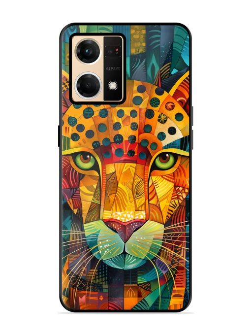 Mosaic Majesty Glossy Soft Edge Case for Oppo Reno 7 (4G) Chachhi