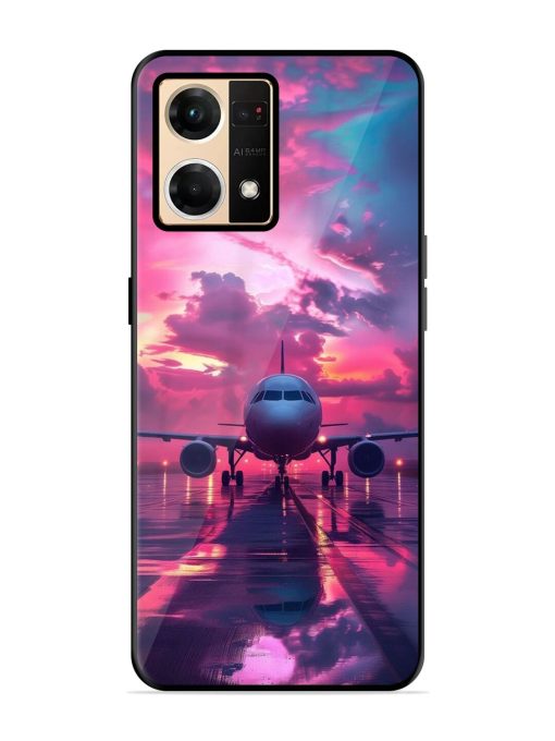 Neon Runway Glossy Soft Edge Case for Oppo Reno 7 (4G) Chachhi