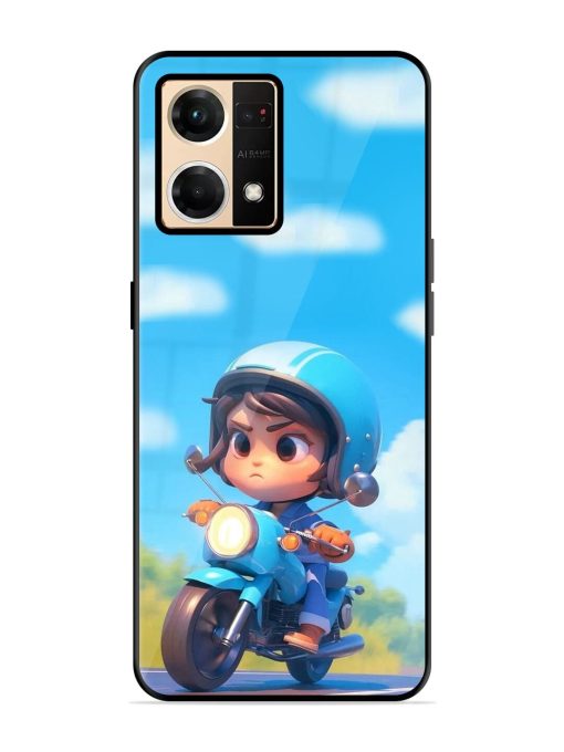 Little Rider Glossy Soft Edge Case for Oppo Reno 7 (4G) Chachhi