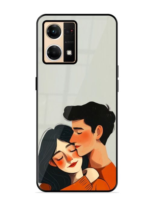 Craft Couples Glossy Soft Edge Case for Oppo Reno 7 (4G) Chachhi