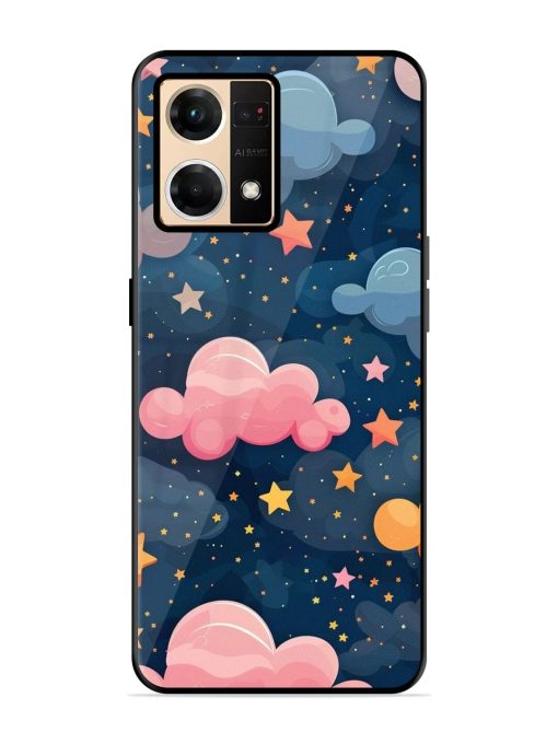 Twinkling Dreams Glossy Soft Edge Case for Oppo Reno 7 (4G) Chachhi