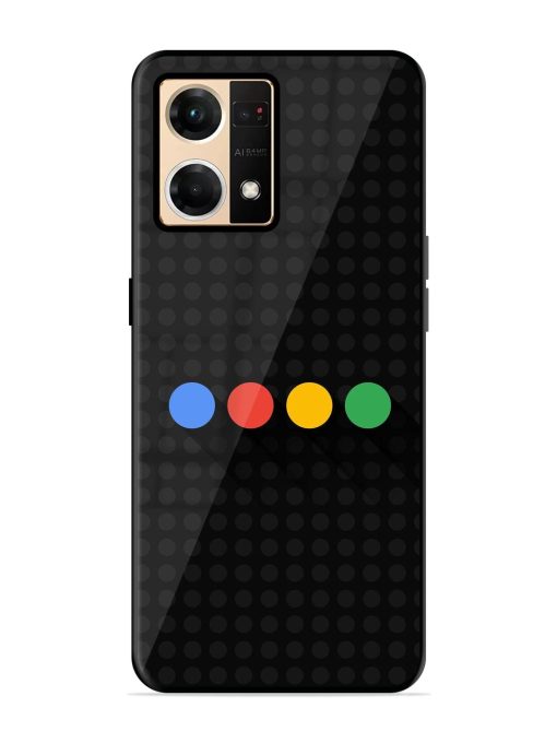 Google Dots Glossy Soft Edge Case for Oppo Reno 7 (4G) Chachhi