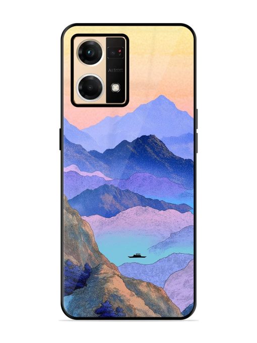 Mountain Mist Glossy Soft Edge Case for Oppo Reno 7 (4G) Chachhi