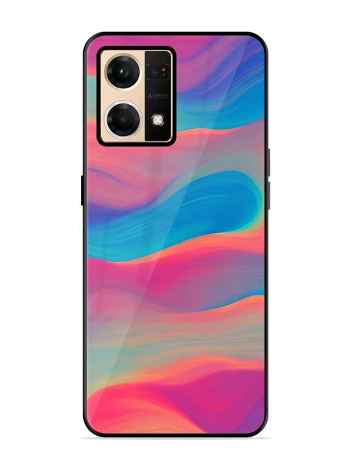 Wavy Wonder Glossy Soft Edge Case for Oppo Reno 7 (4G) Chachhi