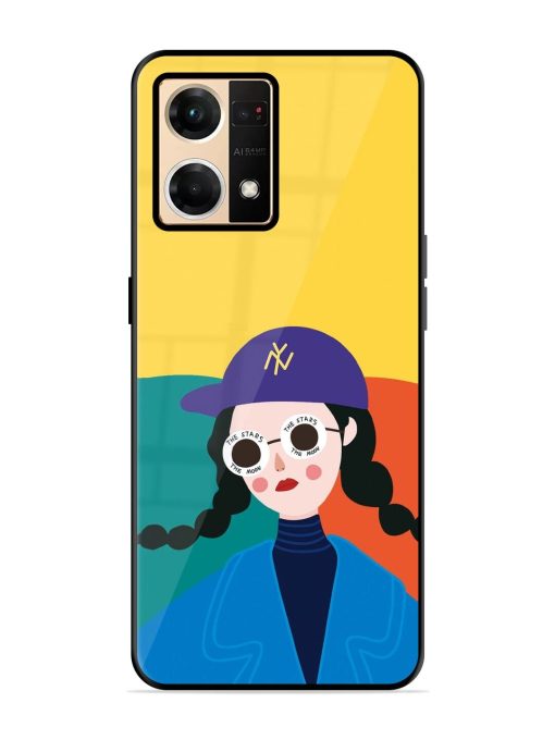 Starry-Eyed Girl Glossy Soft Edge Case for Oppo Reno 7 (4G)