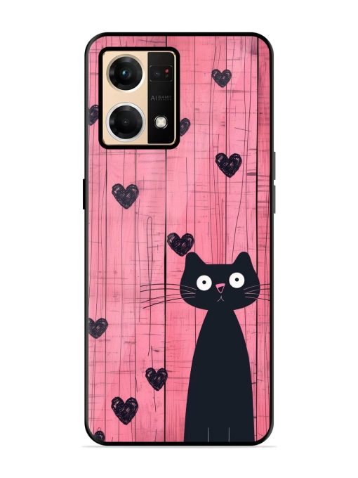 Feline Valentine'S Day Glossy Soft Edge Case for Oppo Reno 7 (4G) Chachhi