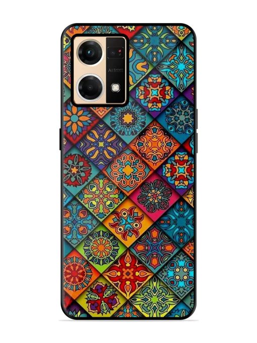 Patchwork Mandala Mosaic Glossy Soft Edge Case for Oppo Reno 7 (4G) Chachhi