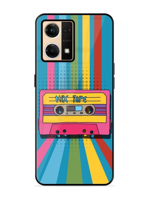 Retro Cassette Tapes Glossy Soft Edge Case for Oppo Reno 7 (4G) Chachhi