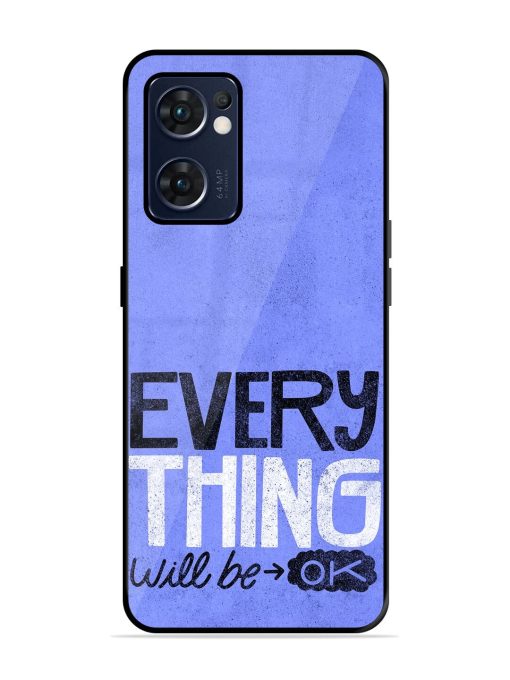 Hopeful Hues Glossy Soft Edge Case for Oppo Reno 7 (5G) Chachhi