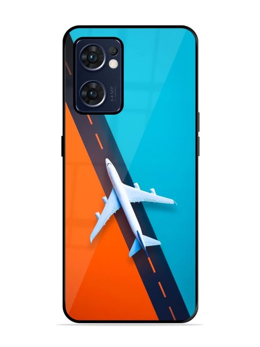 Skyward Bound Glossy Soft Edge Case for Oppo Reno 7 (5G) Chachhi