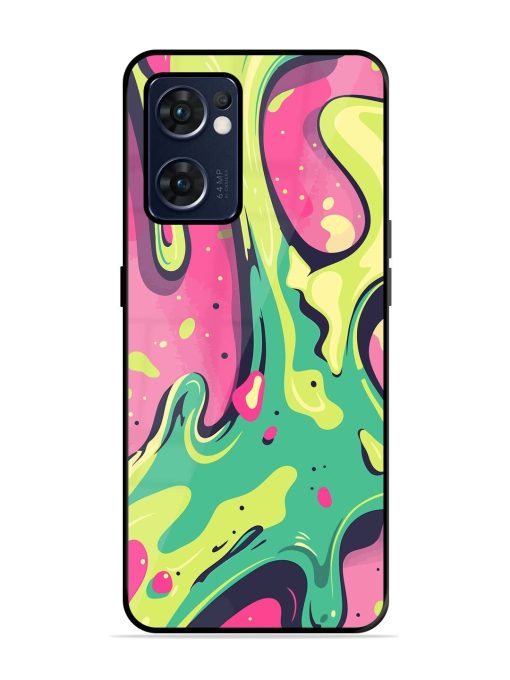 Gooey Grooves Glossy Soft Edge Case for Oppo Reno 7 (5G) Chachhi