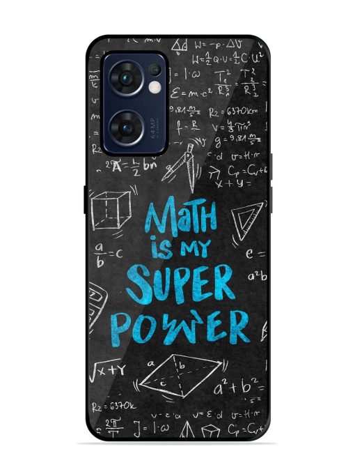 Math Magic Glossy Soft Edge Case for Oppo Reno 7 (5G)