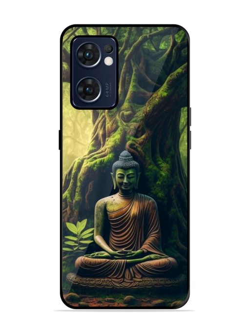 Green Buddha Art Glossy Soft Edge Case for Oppo Reno 7 (5G) Chachhi