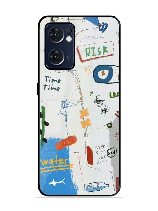 Mind Map Madness Glossy Soft Edge Case for Oppo Reno 7 (5G) Chachhi