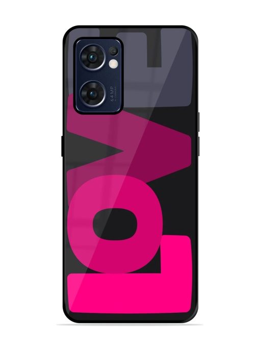 Pixelated Pastel Glossy Soft Edge Case for Oppo Reno 7 (5G) Chachhi