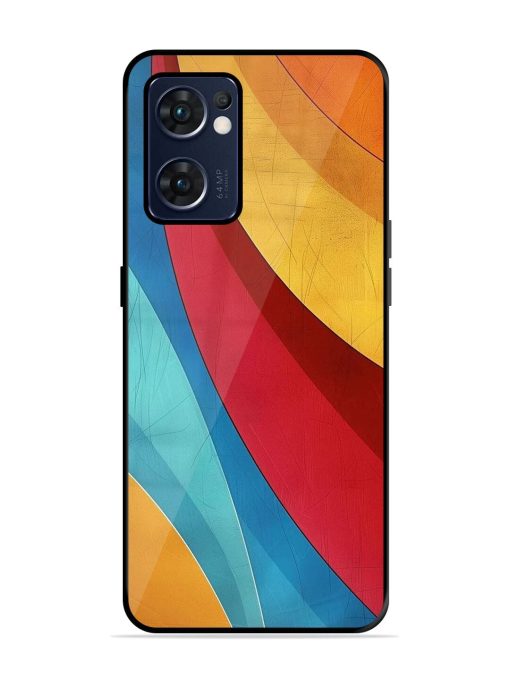 Curving Canvas Glossy Soft Edge Case for Oppo Reno 7 (5G) Chachhi