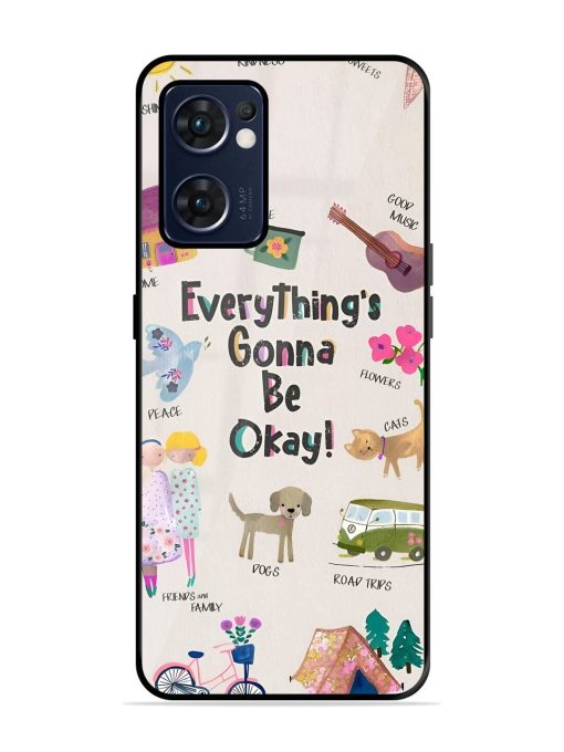 Sunshine And Smiles Glossy Soft Edge Case for Oppo Reno 7 (5G) Chachhi